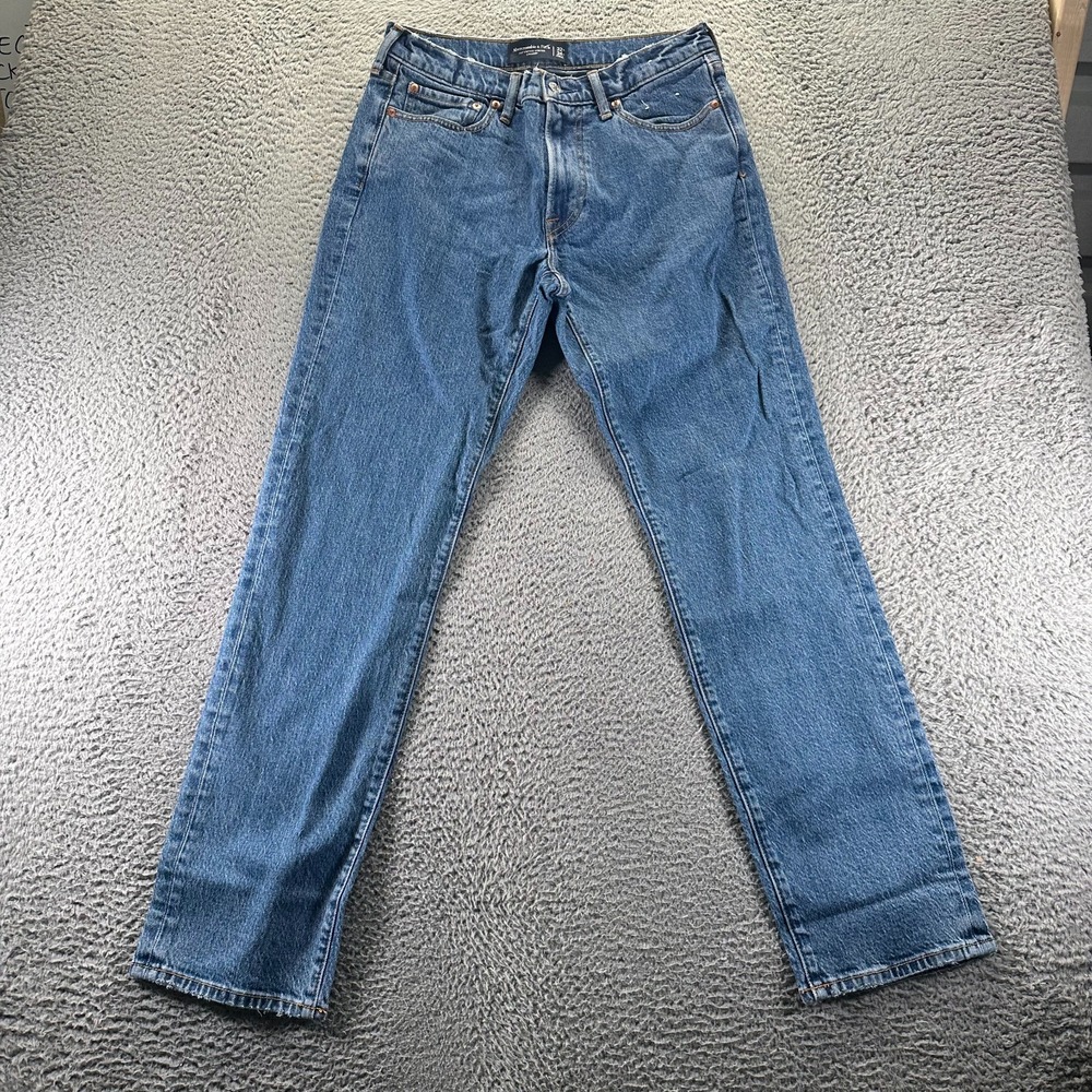 VTG Abercrombie & Fitch‎ Jeans Mens 30x32 Blue Denim Straight Workwear Stretch